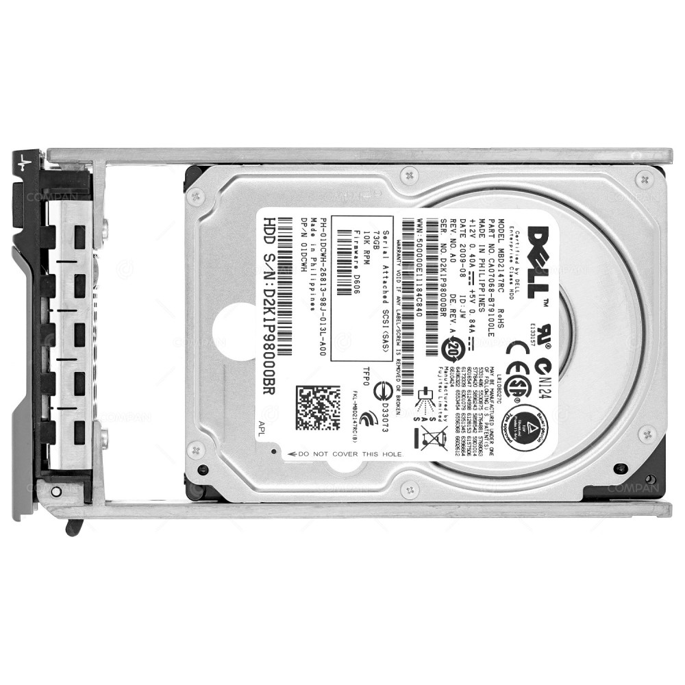 1DCWH DELL HDD 73GB 10K SAS 3G 2.5" SFF HOT-SWAP